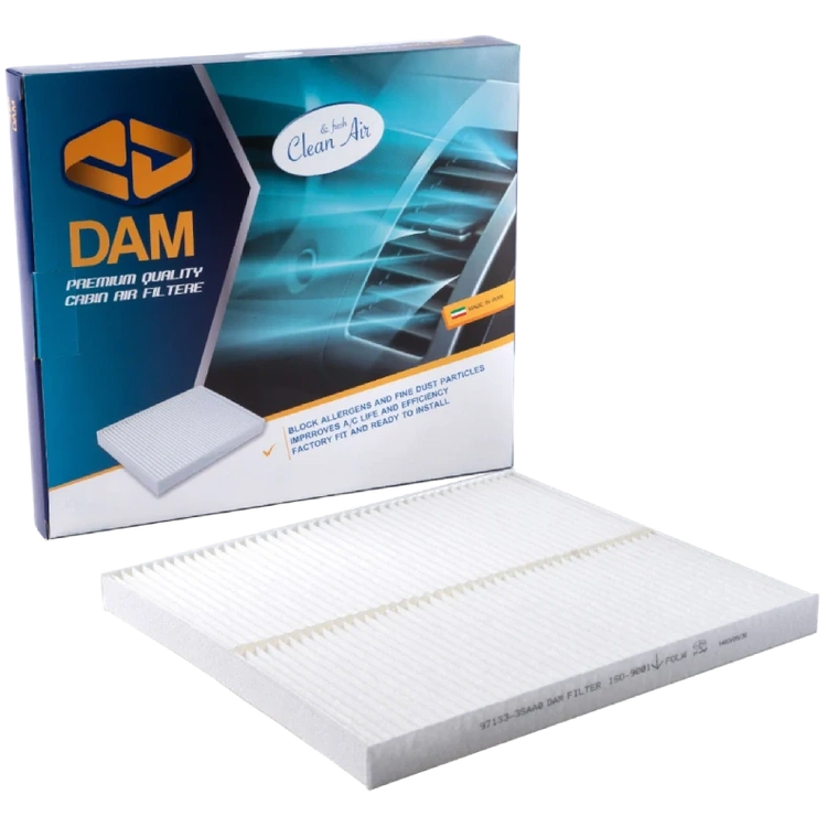 فیلتر کابین هیوندا سانتافه DM , سوناتا YF طرح اصلی 971333SAA0 DAM